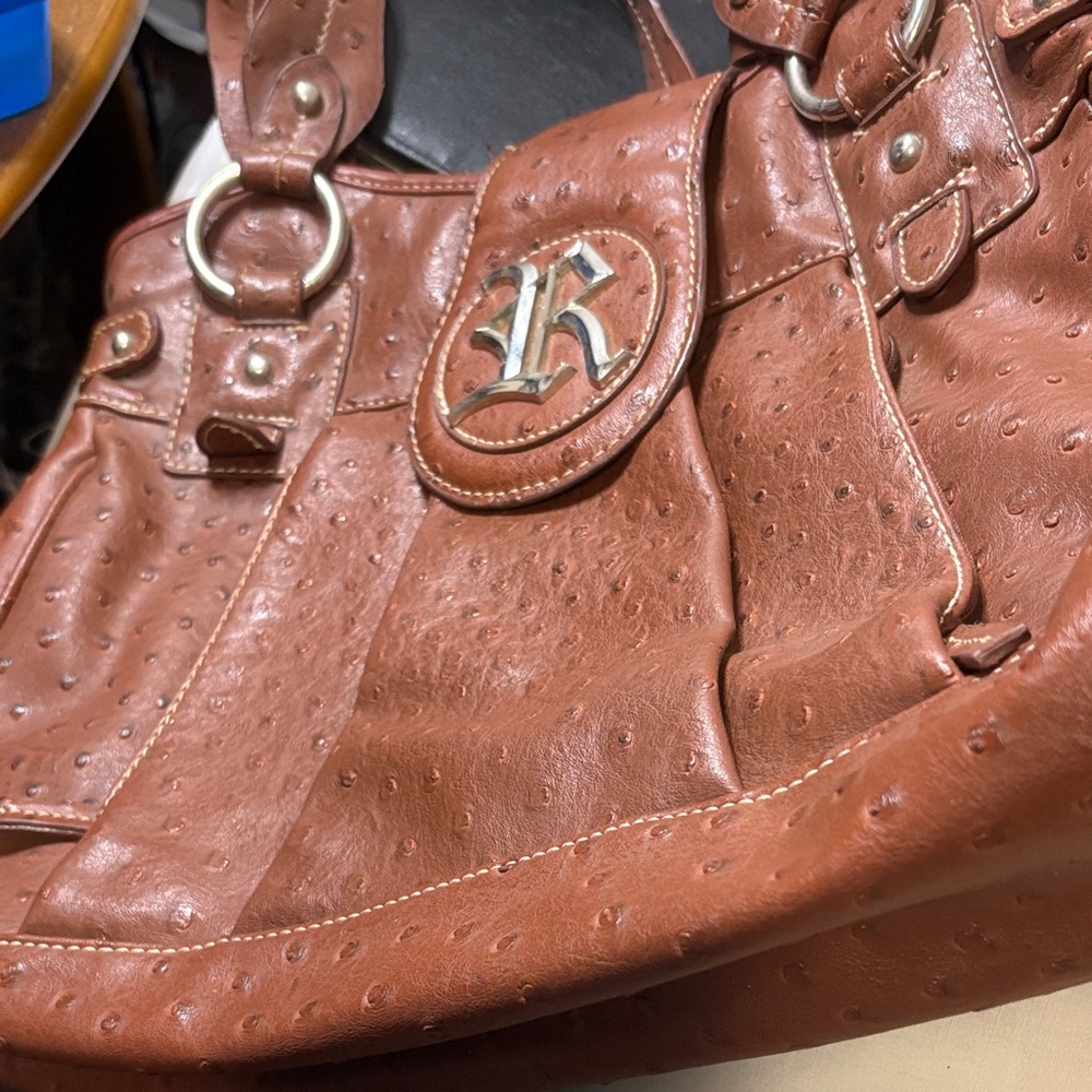 Chic Brown Leather Tote Bag